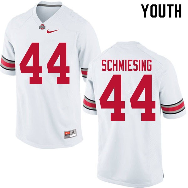 Ohio State Buckeyes #44 Ben Schmiesing Youth Player Jersey White